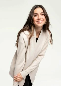 LOLE Organic Cotton Cardigan - Abalone -Outlet LOLE Store LSW4288 G370 7 1900x