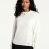 LOLE Vanier Funnel-neck Pullover Sweater - Gardenia -Outlet LOLE Store LSW4289 W432 1 1900x