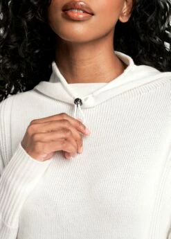 LOLE Vanier Funnel-neck Pullover Sweater - Gardenia -Outlet LOLE Store LSW4289 W432 7 1900x