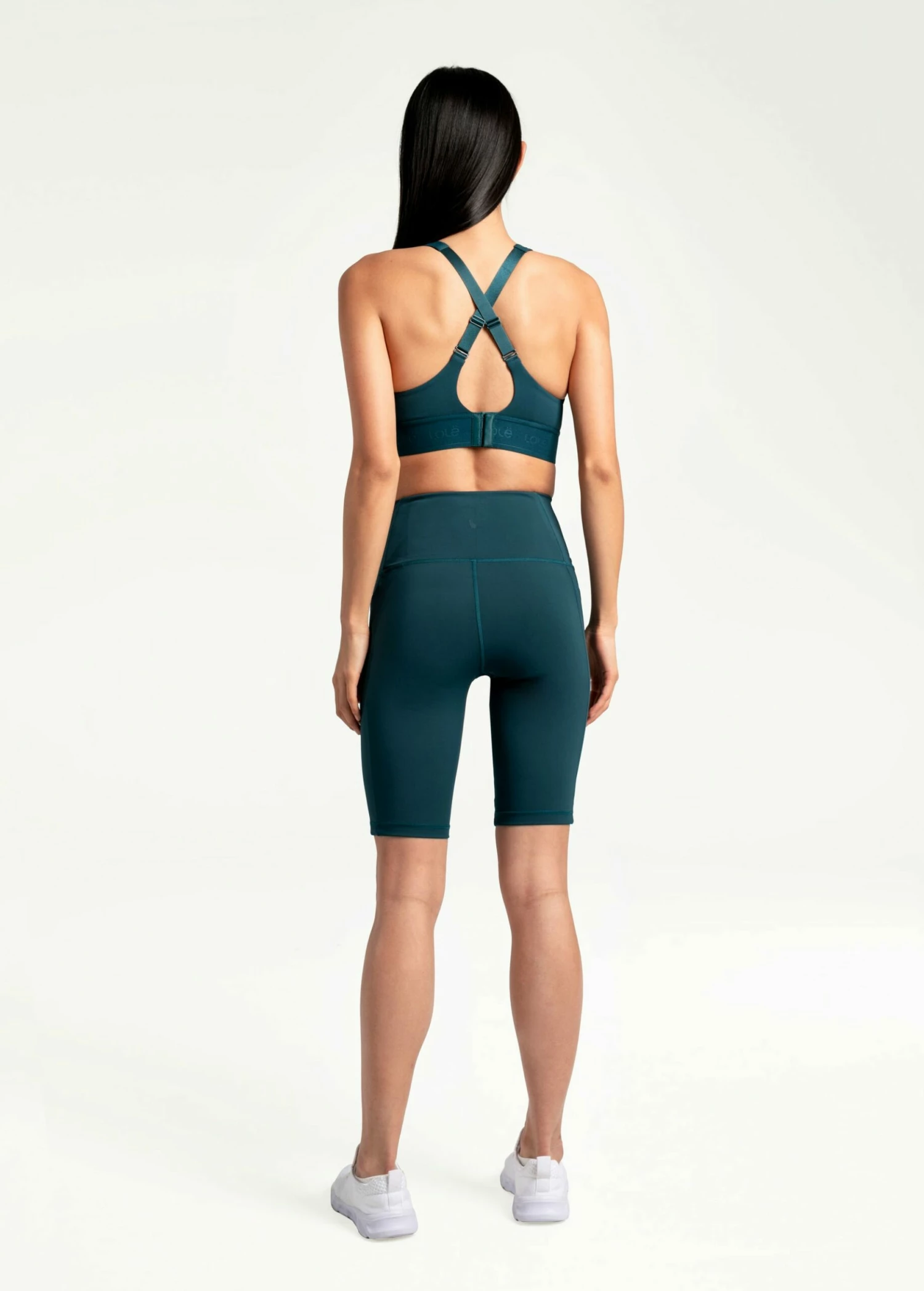 LOLE Step Up Biker Shorts - Emerald 5 LOLE Step Up Biker Shorts - Emerald - Image 3