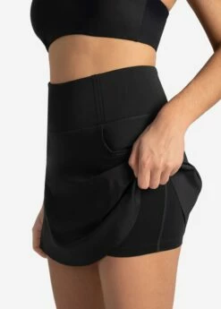 LOLE Step Up Skort - Black -Outlet LOLE Store LSW4303 N415 2 1900x