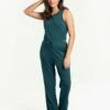 LOLE Effortless Cotton Jumpsuit - Emerald