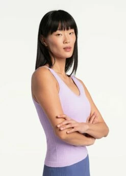 LOLE Asana V-Neck Tank Top - Lilac -Outlet LOLE Store LSW4323 P720 3 1900x