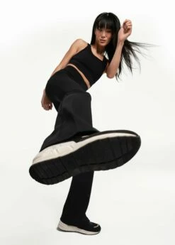 LOLE Organic Cotton Bootleg Pants - Black -Outlet LOLE Store LSW4326 N415 8 1900x