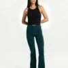 LOLE Organic Cotton Bootleg Pants - Emerald