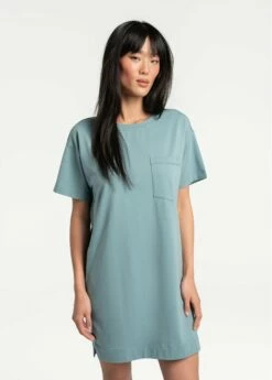 LOLE Effortless Cotton Dress - Beryl Blue