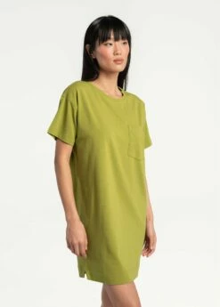 LOLE Effortless Cotton Dress - Kelp -Outlet LOLE Store LSW4327 V760 3 1900x
