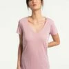 LOLE Everyday V-Neck Short Sleeve - Foxglove