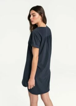 LOLE Olivie V-Neck Dress - Outerspace -Outlet LOLE Store LSW4333 B773 5 1900x