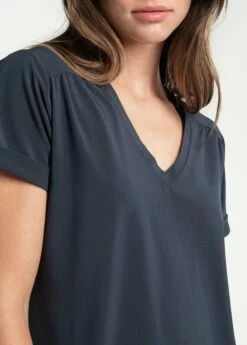 LOLE Olivie V-Neck Dress - Outerspace -Outlet LOLE Store LSW4333 B773 6 1900x