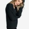 LOLE Camille V-Neck Sweater - Black Heather -Outlet LOLE Store LSW4354 N134 1 1900x