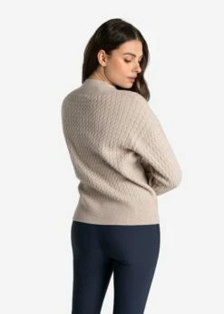 LOLE Camille V-Neck Sweater - Abalone Heather -Outlet LOLE Store LSW4354 W435 2 1900x
