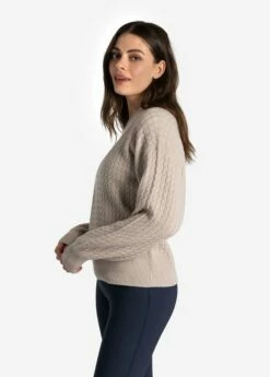LOLE Camille V-Neck Sweater - Abalone Heather -Outlet LOLE Store LSW4354 W435 3 1900x