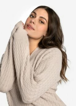 LOLE Camille V-Neck Sweater - Abalone Heather -Outlet LOLE Store LSW4354 W435 5 1900x