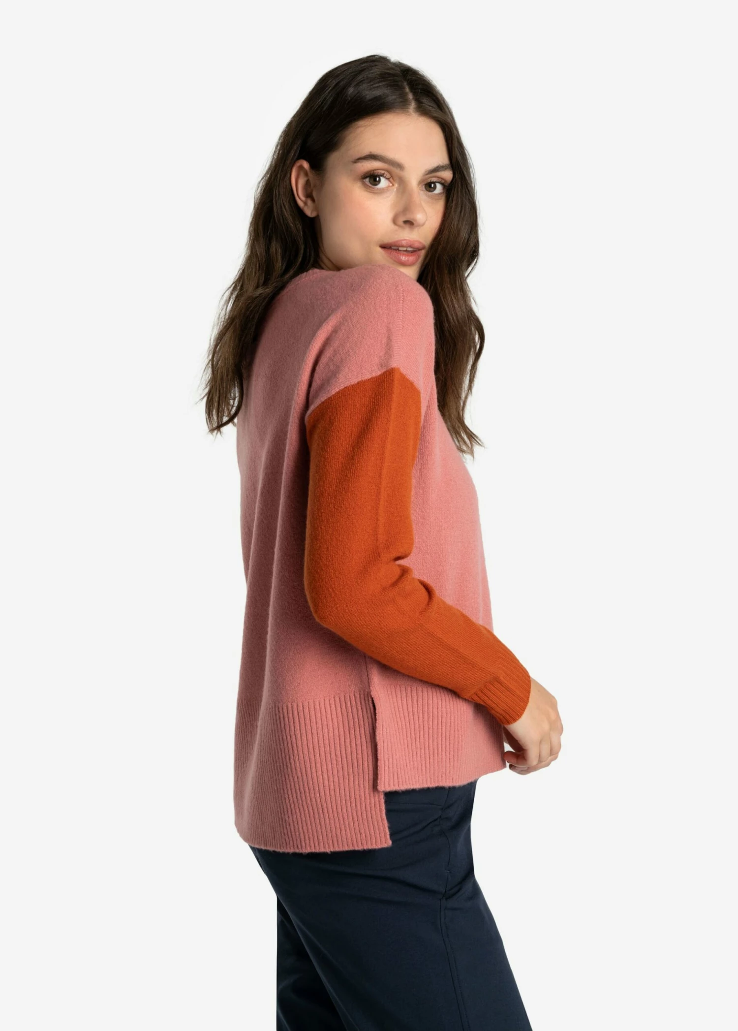 LOLE Camille Crew Neck Sweater - Peony Heather 4 LOLE Camille Crew Neck Sweater - Peony Heather - Image 2