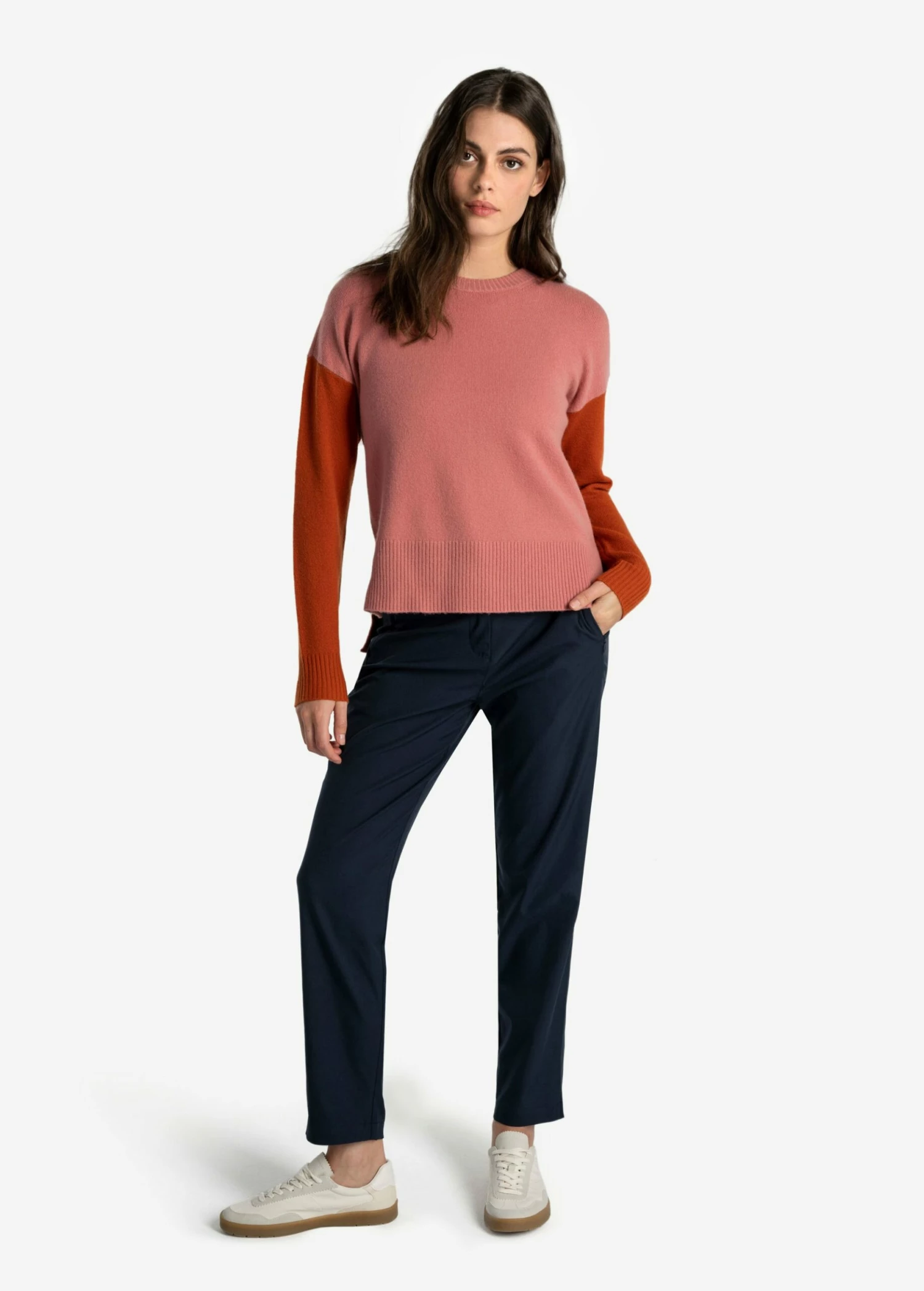 LOLE Camille Crew Neck Sweater - Peony Heather 6 LOLE Camille Crew Neck Sweater - Peony Heather - Image 4