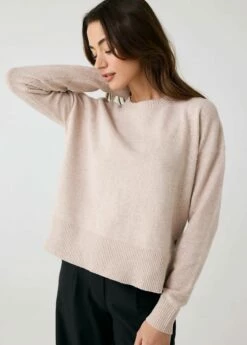 LOLE Camille Crew Neck Sweater - Abalone Heather