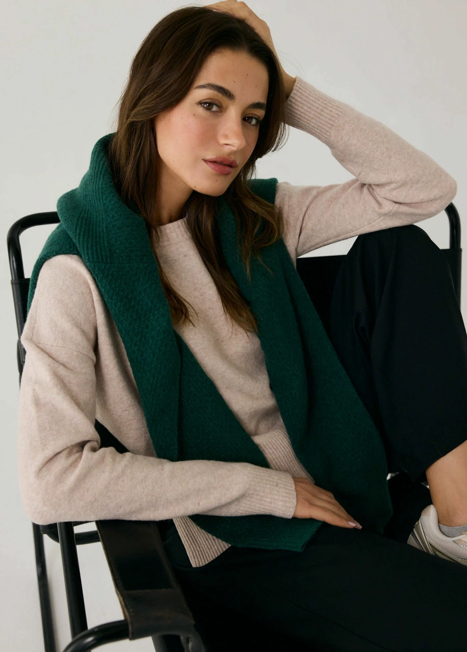 LOLE Camille Crew Neck Sweater - Abalone Heather 7 LOLE Camille Crew Neck Sweater - Abalone Heather - Image 5