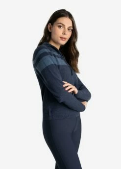 LOLE Eco Wool Turtle Neck Pullover - Outerspace Heather -Outlet LOLE Store LSW4357 BB07 3 1900x