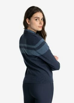 LOLE Eco Wool Turtle Neck Pullover - Outerspace Heather -Outlet LOLE Store LSW4357 BB07 4 1900x