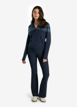 LOLE Eco Wool Turtle Neck Pullover - Outerspace Heather -Outlet LOLE Store LSW4357 BB07 5 1900x