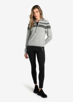 LOLE Eco Wool Turtle Neck Pullover - Light Grey Heather -Outlet LOLE Store LSW4357 G178 5 1900x