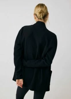 LOLE Ottoman Cardigan - Black -Outlet LOLE Store LSW4358 N415 4 1900x