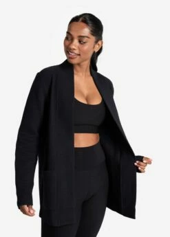 LOLE Ottoman Cardigan - Black -Outlet LOLE Store LSW4358 N415 5 1900x