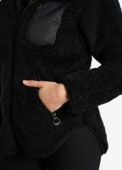 LOLE Yana Full Zip Fleece Cardigan - Black -Outlet LOLE Store LSW4369 N415 4 1900x