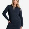 LOLE Traverse 1/2 Zip Dress - Outerspace Heather -Outlet LOLE Store LSW4370 BB07 1 1900x