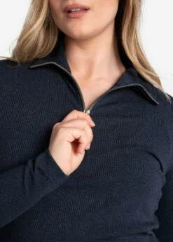 LOLE Traverse 1/2 Zip Dress - Outerspace Heather -Outlet LOLE Store LSW4370 BB07 5 1900x