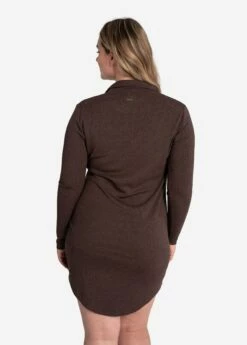 LOLE Traverse 1/2 Zip Dress - Java Heather -Outlet LOLE Store LSW4370 C224 4 1900x