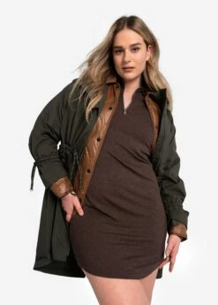 LOLE Traverse 1/2 Zip Dress - Java Heather -Outlet LOLE Store LSW4370 C224 8 1900x