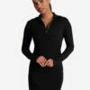LOLE Traverse 1/2 Zip Dress - Black