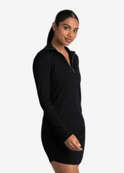LOLE Traverse 1/2 Zip Dress - Black 12 LOLE Traverse 1/2 Zip Dress - Black -Outlet LOLE Store LSW4370 N415 3 1900x