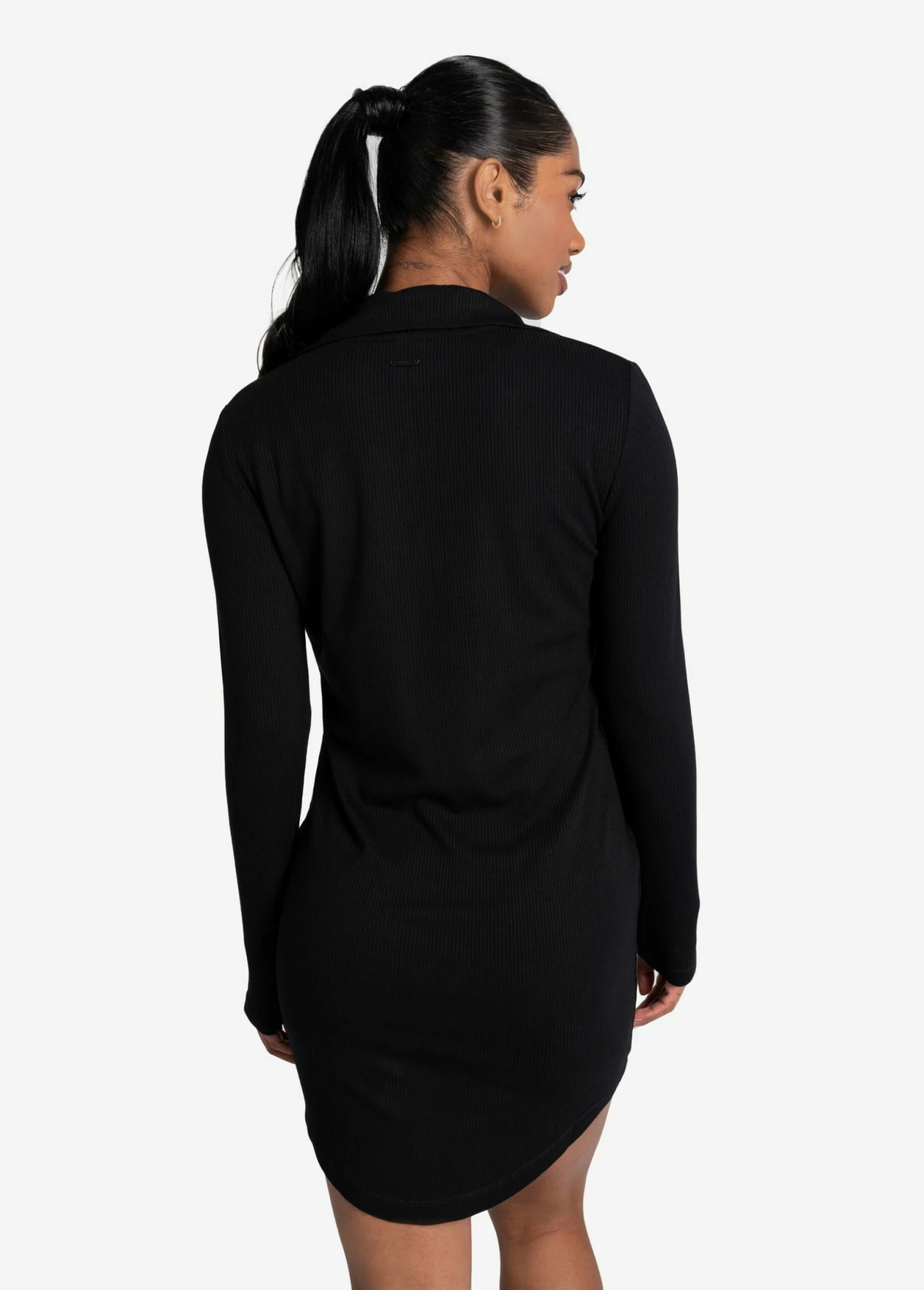 LOLE Traverse 1/2 Zip Dress - Black 6 LOLE Traverse 1/2 Zip Dress - Black - Image 4
