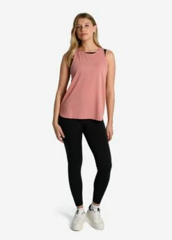 LOLE Performance Wool Moisture-wicking Tank Top - Peony