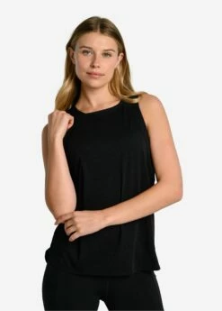 LOLE Performance Wool Moisture-wicking Tank Top - Black -Outlet LOLE Store LSW4375 N415 2 1900x