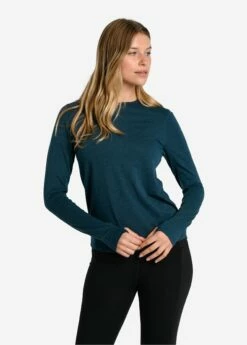 LOLE Performance Wool Moisture-wicking Long Sleeve - Fjord Blue -Outlet LOLE Store LSW4376 BB49 2 1900x