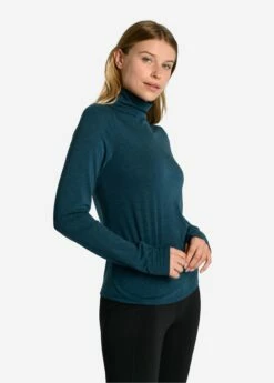 LOLE Performance Wool Moisture-wicking Turtleneck - Fjord Blue -Outlet LOLE Store LSW4378 BB49 2 1900x