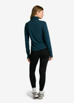 LOLE Performance Wool Moisture-wicking Turtleneck - Fjord Blue -Outlet LOLE Store LSW4378 BB49 3 1900x