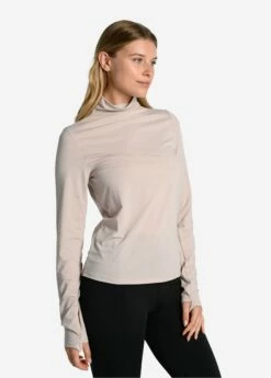 LOLE Performance Wool Moisture-wicking Turtleneck - Abalone -Outlet LOLE Store LSW4378 G370 3 1900x