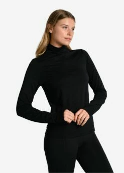 LOLE Performance Wool Moisture-wicking Turtleneck - Black -Outlet LOLE Store LSW4378 N415 3 1900x