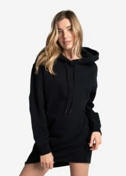 LOLE Easy Hoodie Oversized Dress - Black -Outlet LOLE Store LSW4382 N415 7 1900x