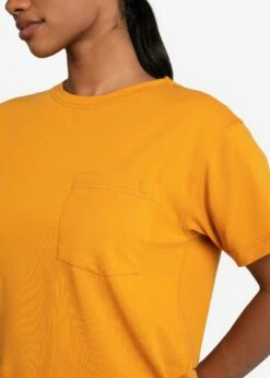 LOLE Effortless Cotton Tee - Inca Gold -Outlet LOLE Store LSW4384 Y283 2 1900x