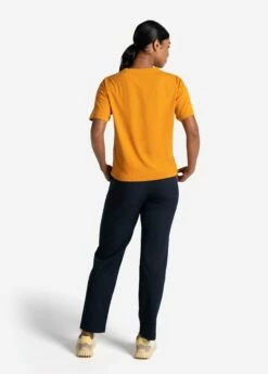 LOLE Effortless Cotton Tee - Inca Gold -Outlet LOLE Store LSW4384 Y283 4 1900x