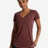 LOLE Everyday V-Neck Short Sleeve - Port