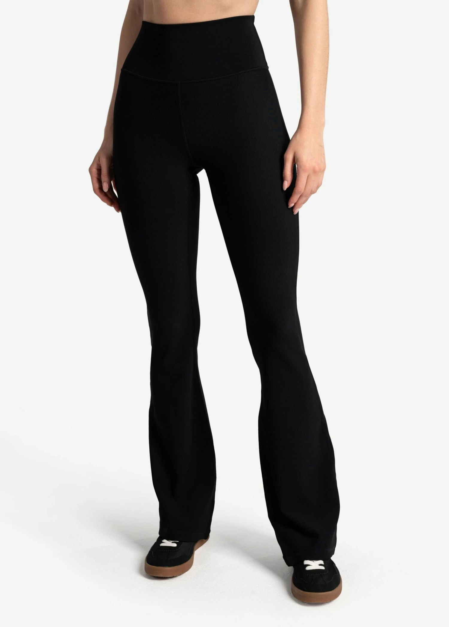 LOLE Sculpt Rib Flare Leggings - Black 3 LOLE Sculpt Rib Flare Leggings - Black