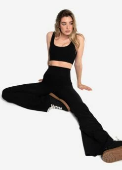 LOLE Sculpt Rib Flare Leggings - Black 16 LOLE Sculpt Rib Flare Leggings - Black -Outlet LOLE Store LSW4388 N415 6 1900x