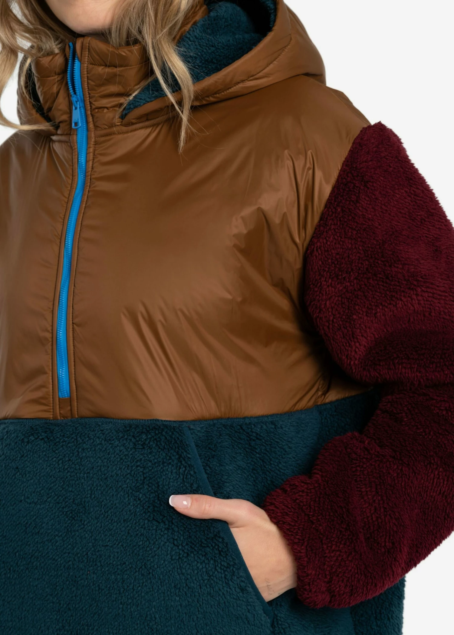 LOLE Yana Oversized Pullover Hoodie - Fjord Blue 4 LOLE Yana Oversized Pullover Hoodie - Fjord Blue - Image 2